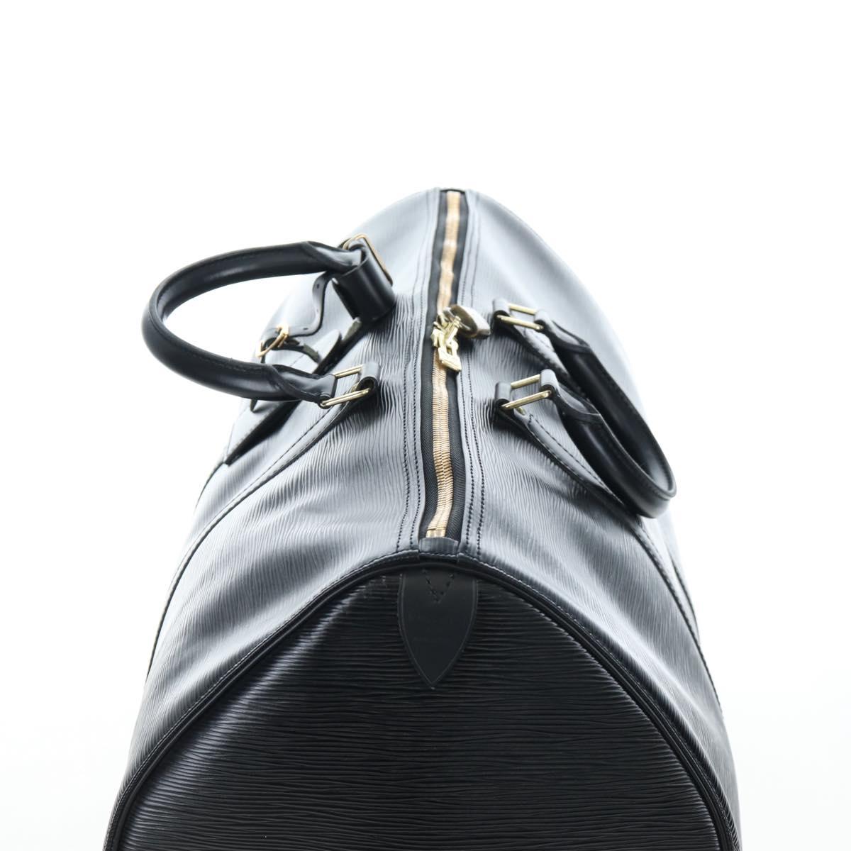 LOUIS VUITTON Epi Keepall 55 Boston Bag Noir M42952 LV Auth yk20950SAV