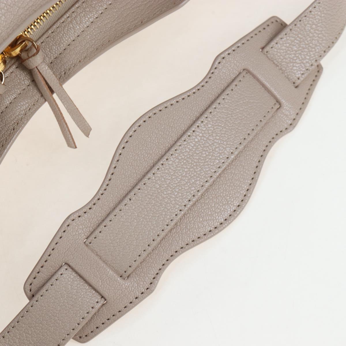 BALENCIAGA Metallic Edge City Hand Bag Leather 2way Beige 390154 Auth yk20959SAM