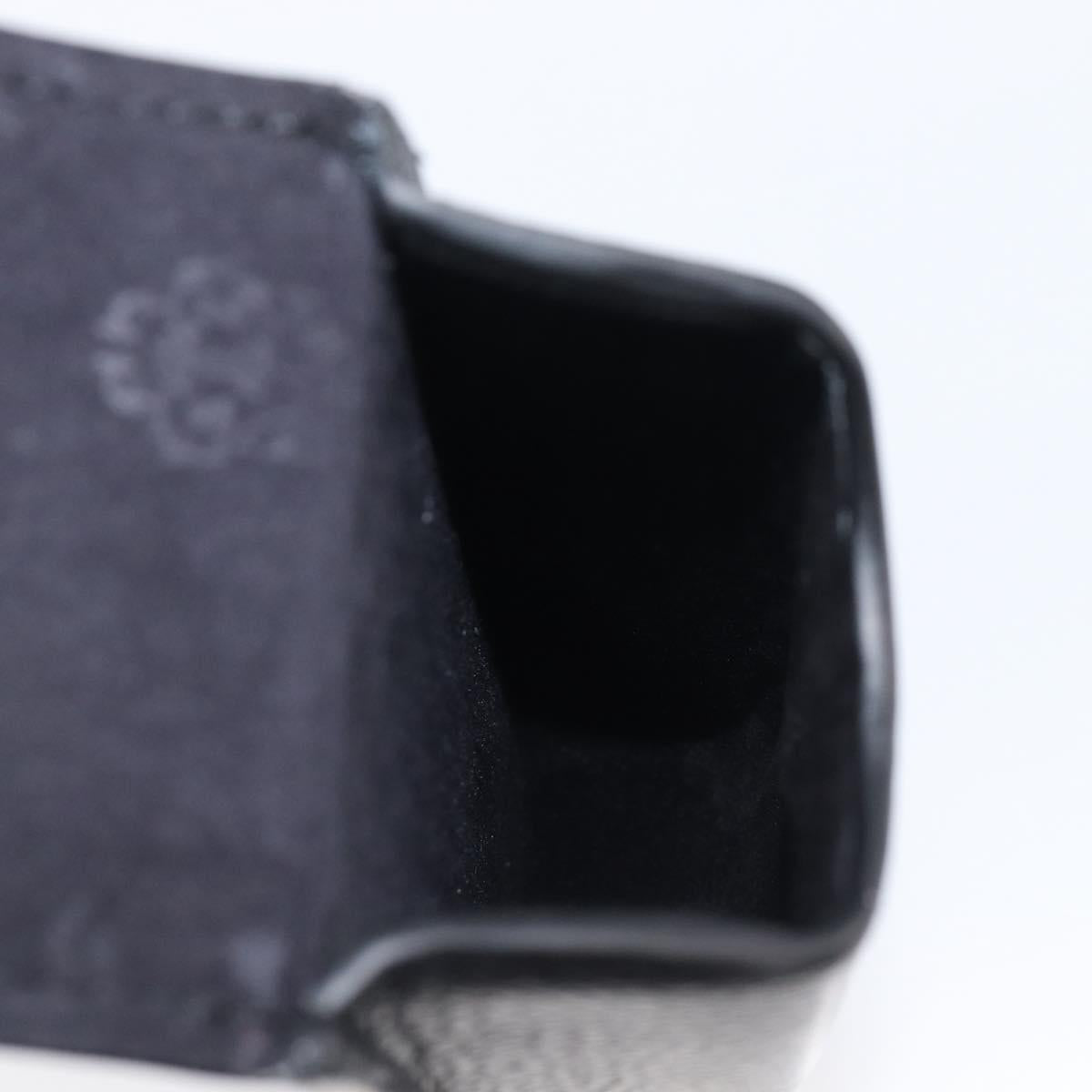 Chrome Hearts Glasses Case Leather Black Silver Auth yk20961M