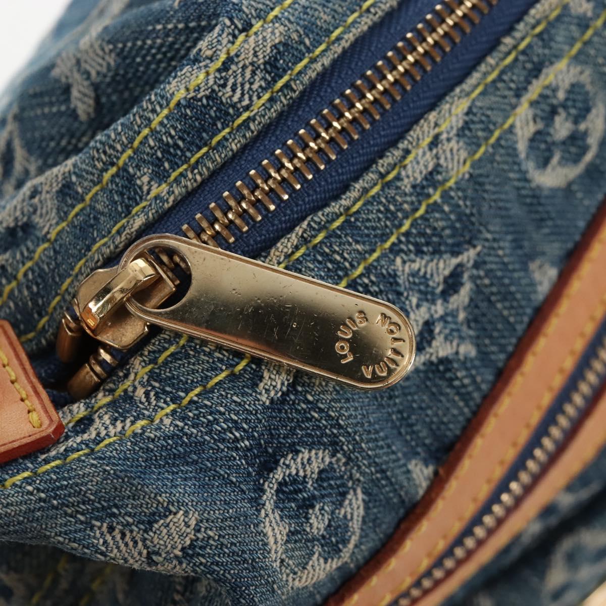 LOUIS VUITTON Monogram Denim Buggy PM Bag Blue M95049 LV Auth yk20968SAM