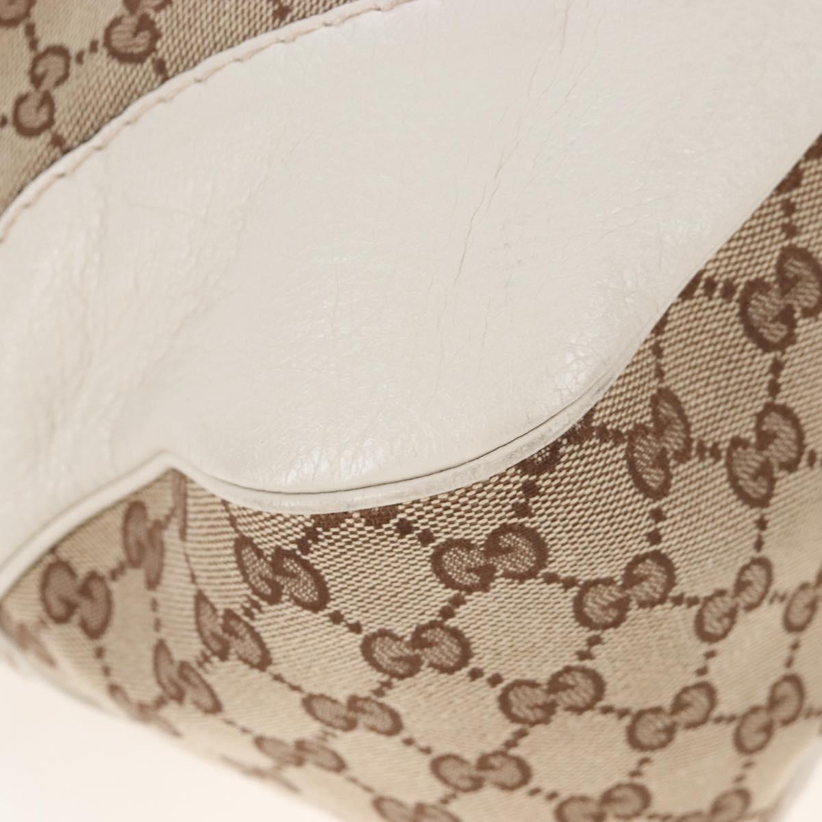 GUCCI GG Canvas Shoulder Bag Beige Gold 203506 Auth yk20974V