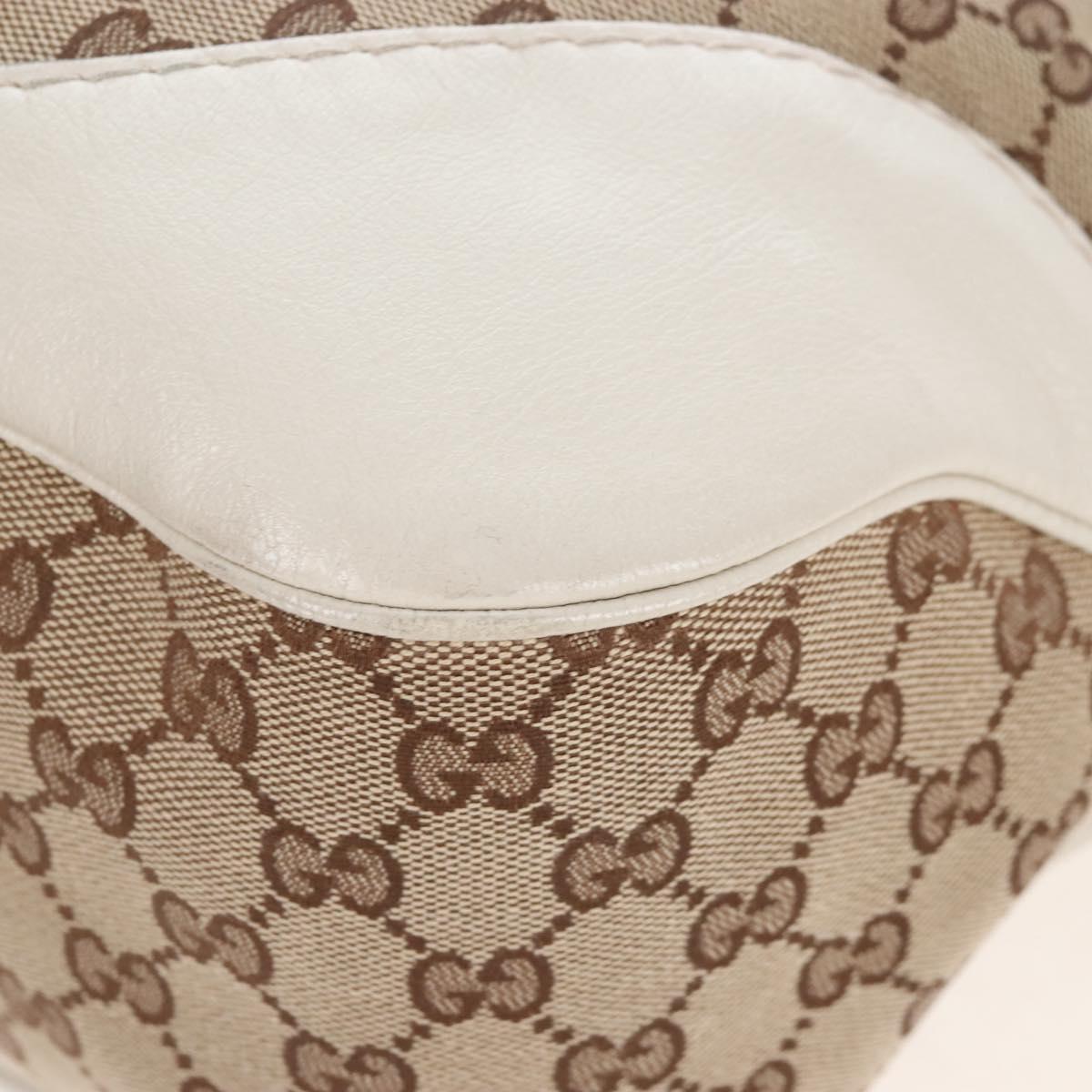 GUCCI GG Canvas Shoulder Bag Beige Gold 203506 Auth yk20974V