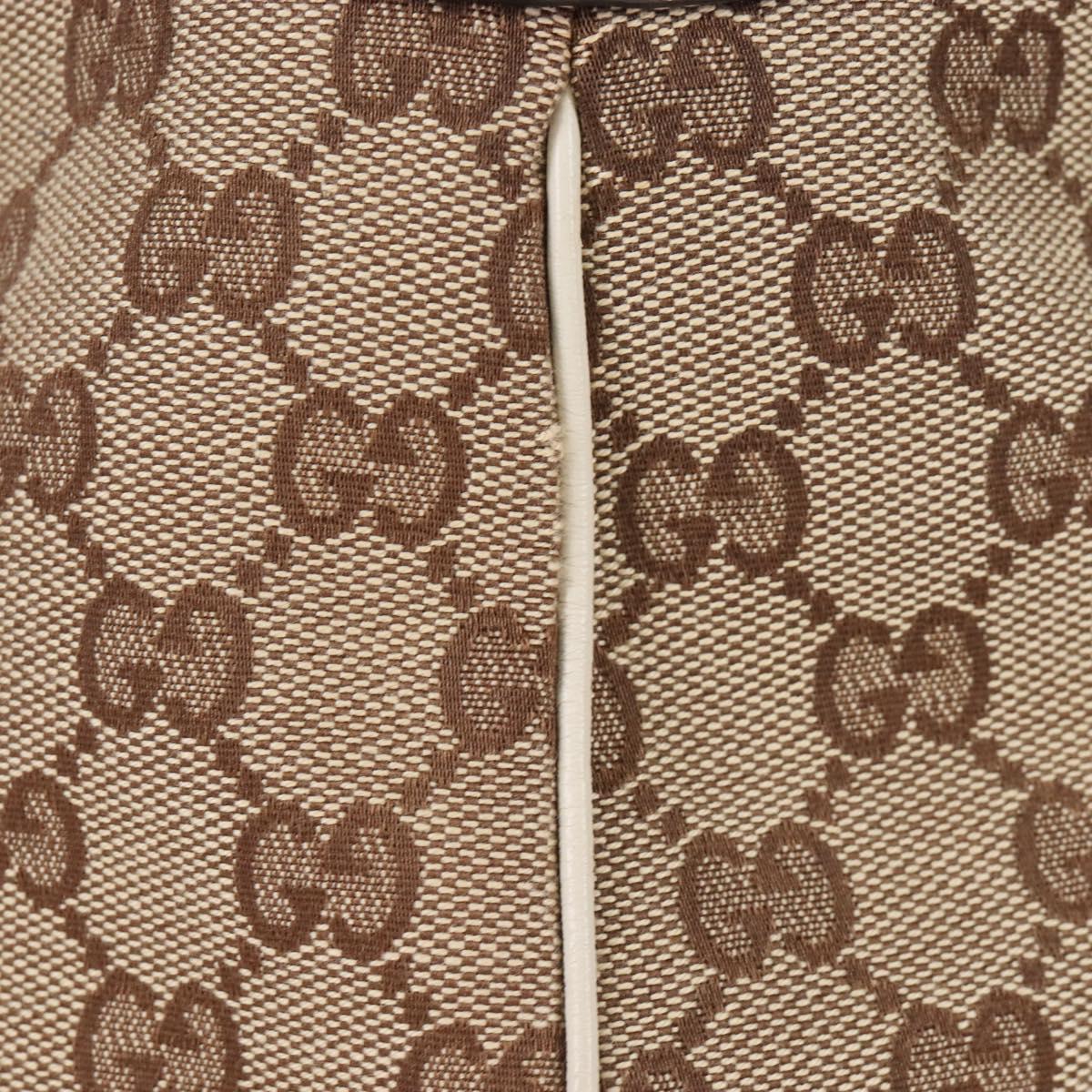 GUCCI GG Canvas Shoulder Bag Beige Gold 203506 Auth yk20974V