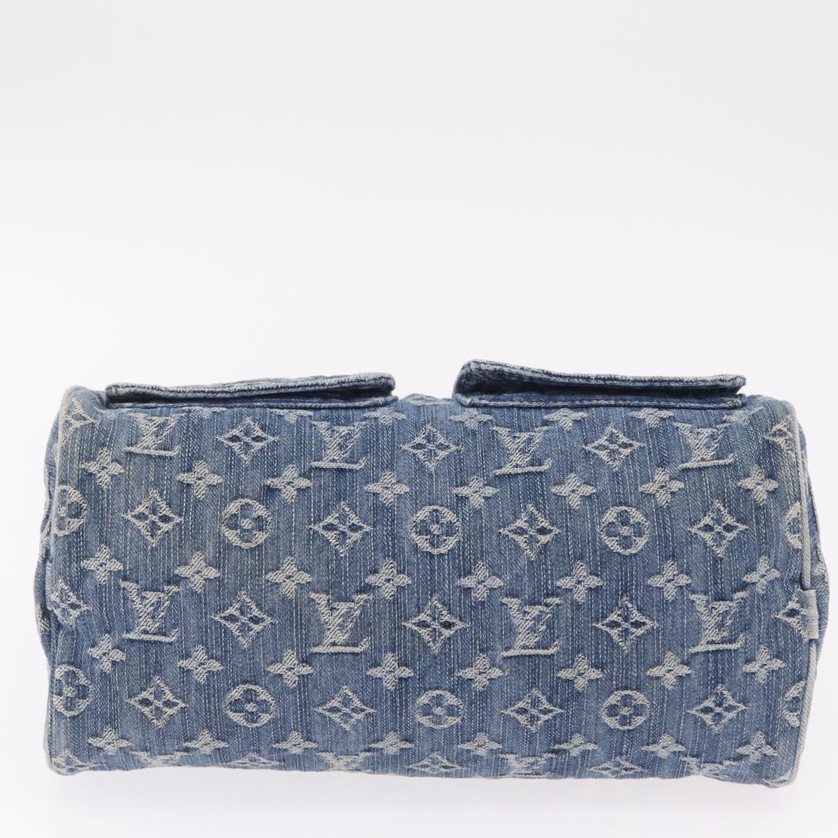 LOUIS VUITTON Monogram Denim Neo Speedy Hand Bag Blue M95019 LV Auth yk20976V