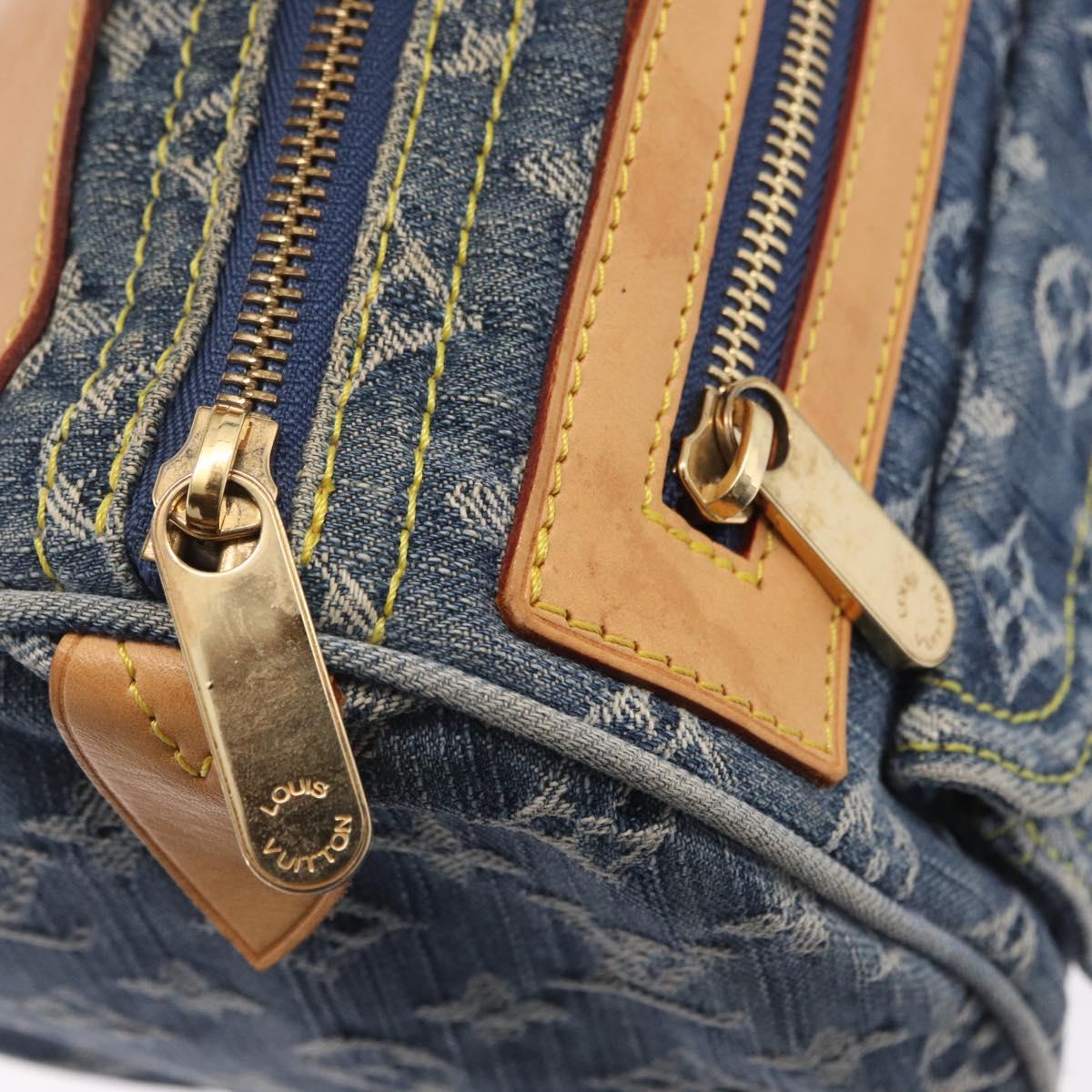 LOUIS VUITTON Monogram Denim Neo Speedy Hand Bag Blue M95019 LV Auth yk20976V