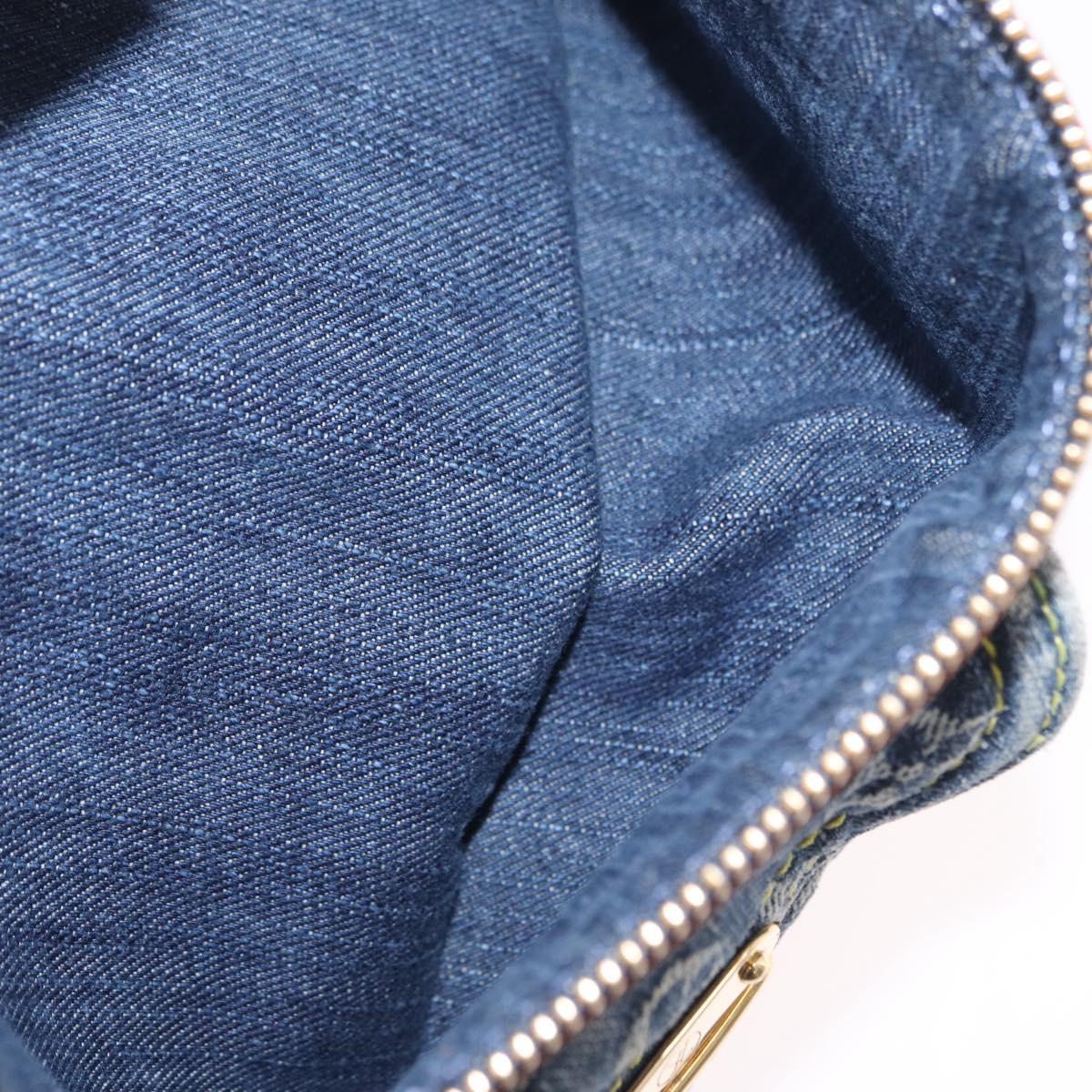 LOUIS VUITTON Monogram Denim Neo Speedy Hand Bag Blue M95019 LV Auth yk20976V