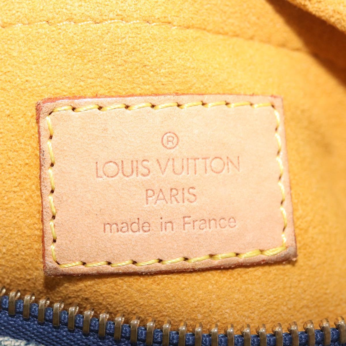 LOUIS VUITTON Monogram denim Buggy GM Shoulder Bag Blue M95048 LV Auth yk20988V