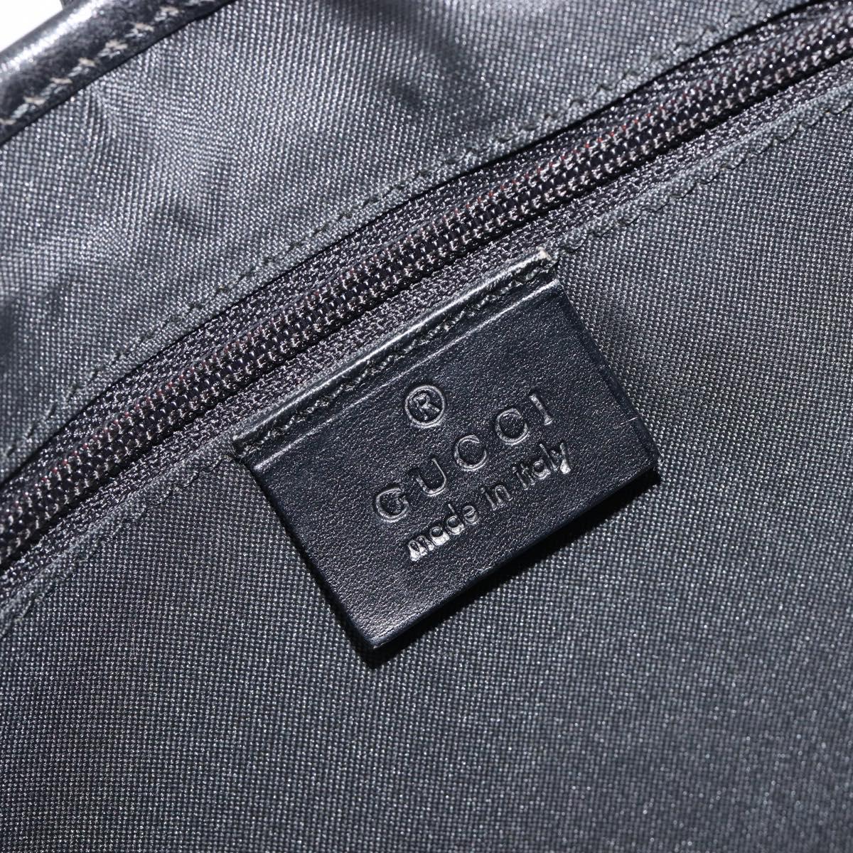 GUCCI Jackie Shoulder Bag GG Canvas Black Silver 001 3735 Auth yk20990V