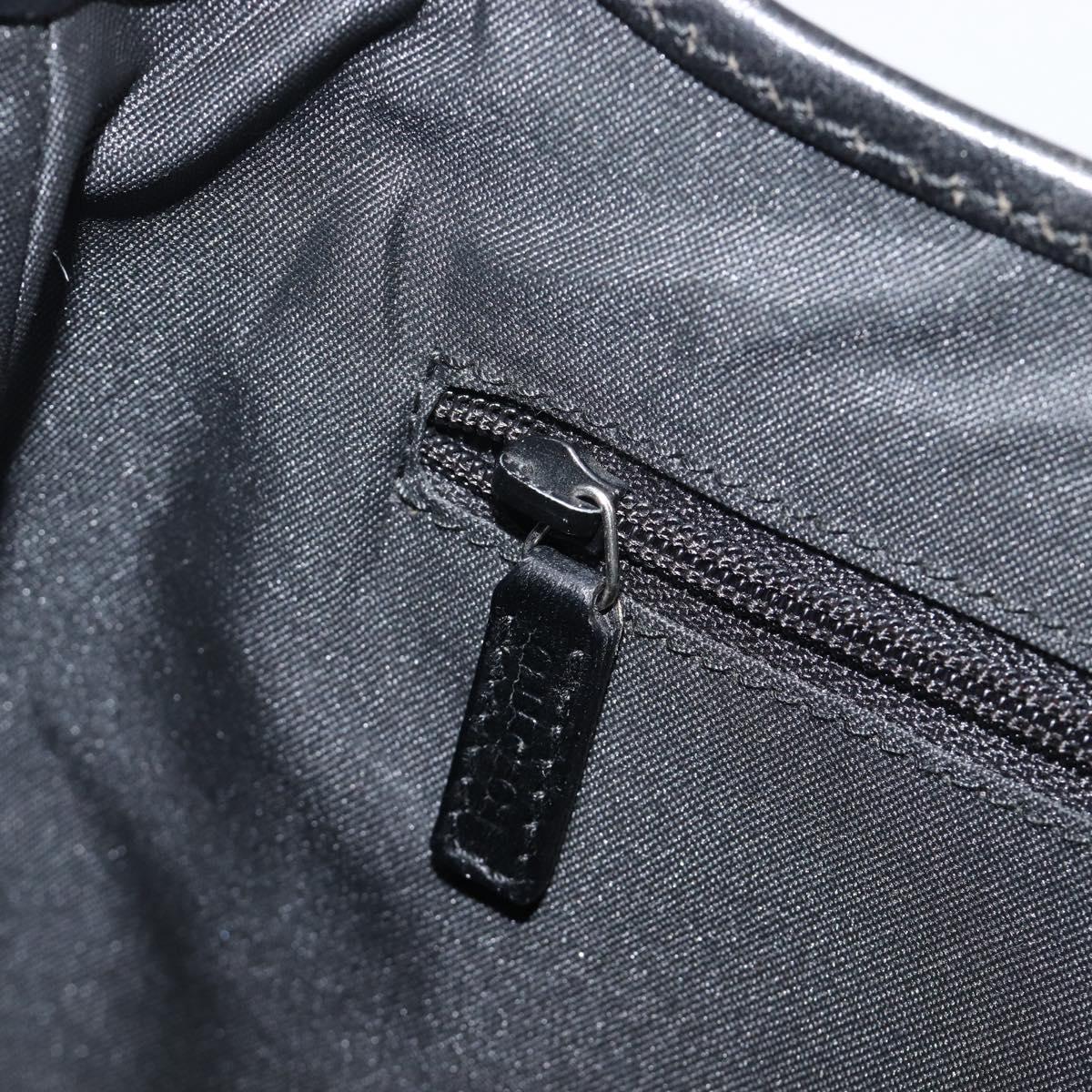 GUCCI Jackie Shoulder Bag GG Canvas Black Silver 001 3735 Auth yk20990V