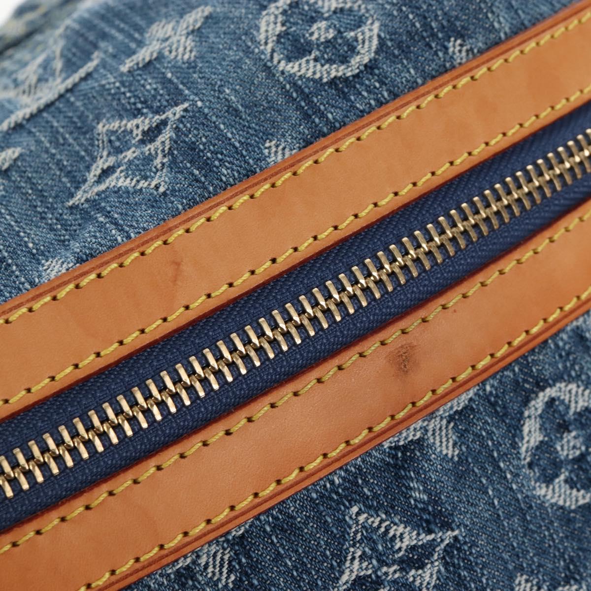 LOUIS VUITTON Monogram Denim Buggy GM Shoulder Bag Blue M95048 LV Auth yk20993V