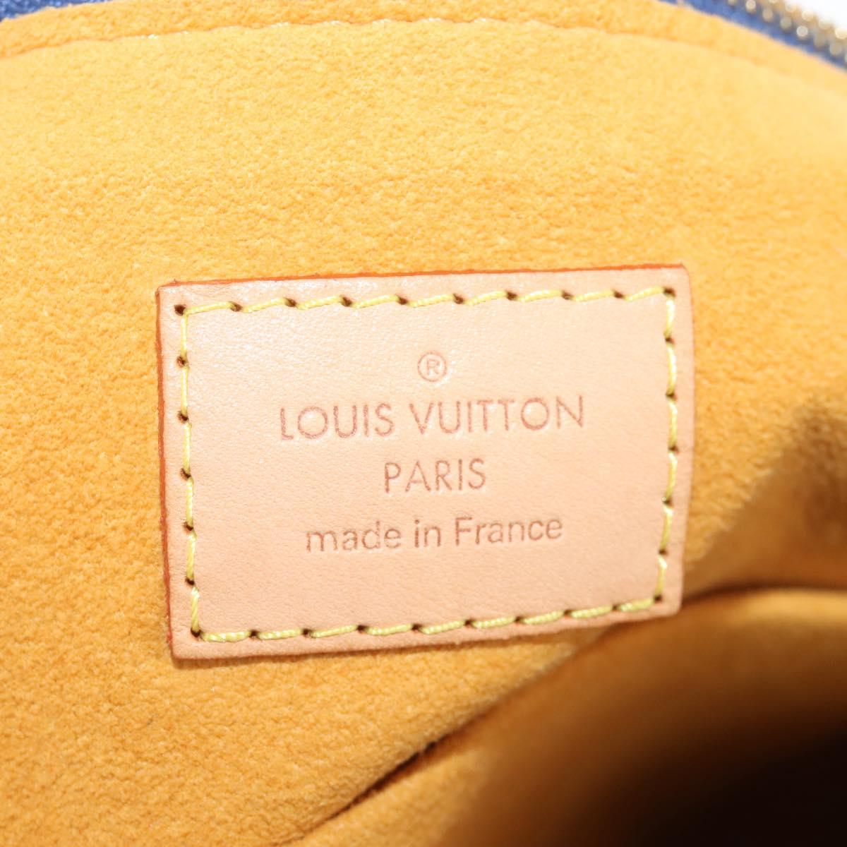 LOUIS VUITTON Monogram Denim Buggy GM Shoulder Bag Blue M95048 LV Auth yk20993V