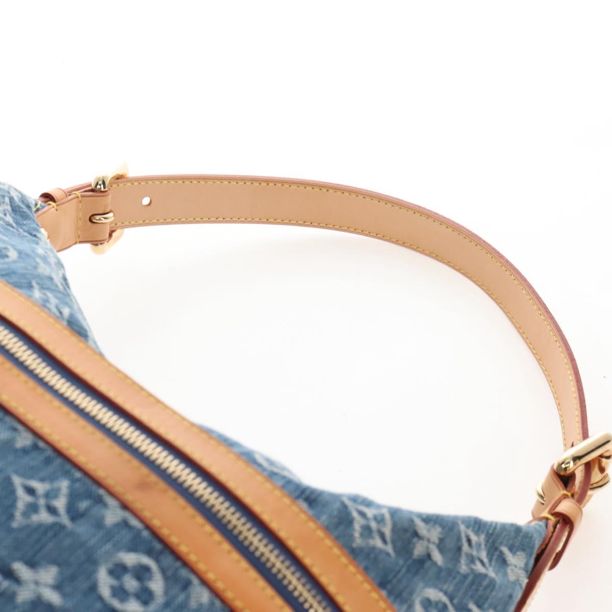 LOUIS VUITTON Monogram Denim Buggy GM Shoulder Bag Blue M95048 LV Auth yk20993V