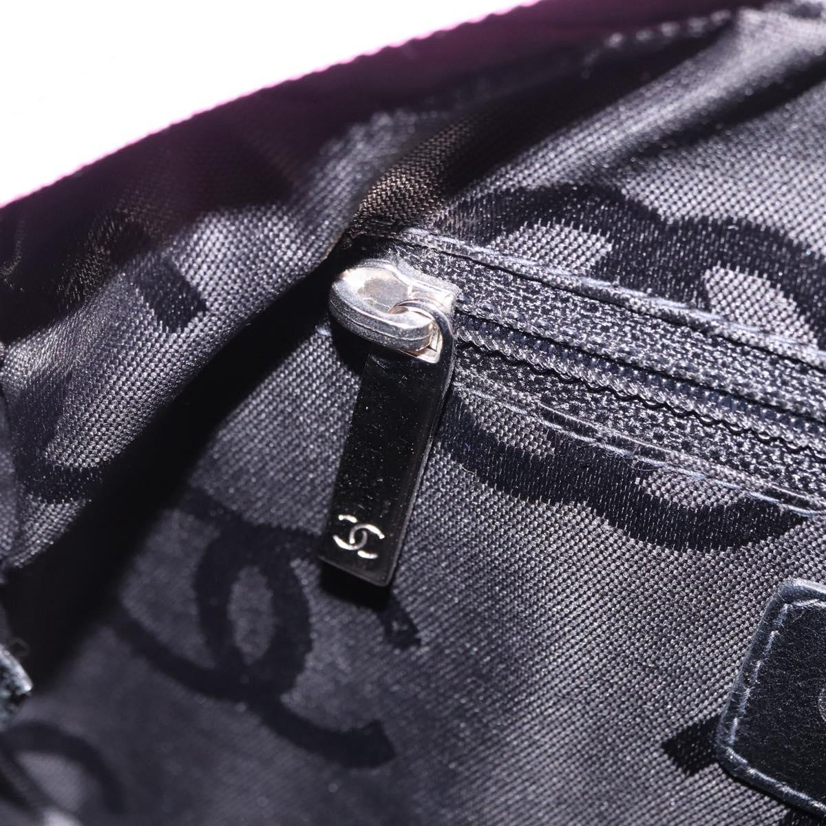 CHANEL Cambon Line Hand Bag Leather Pink Silver CC Auth yk20996V