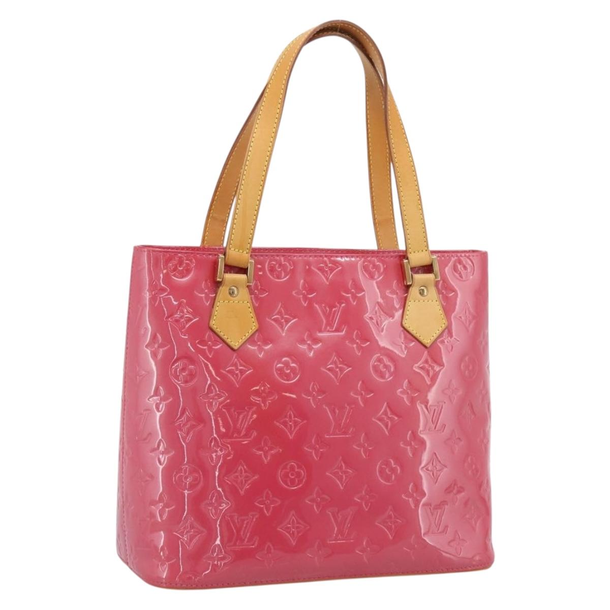 LOUIS VUITTON Monogram Vernis Houston Hand Bag Fran Boise M9135F Auth yk21004V