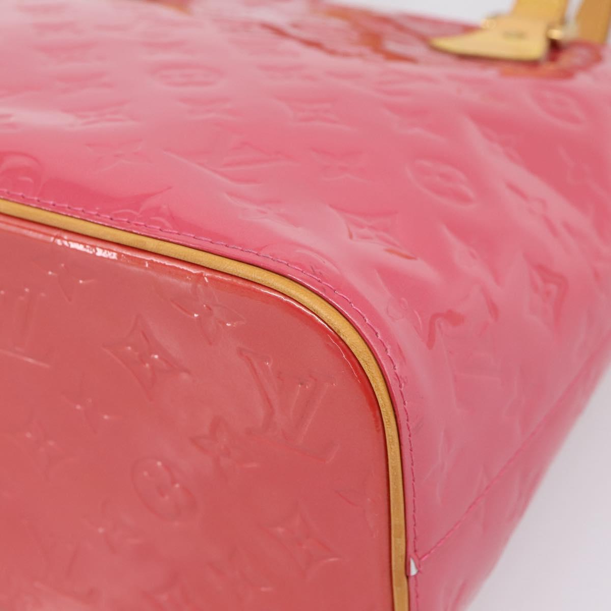 LOUIS VUITTON Monogram Vernis Houston Hand Bag Fran Boise M9135F Auth yk21004V