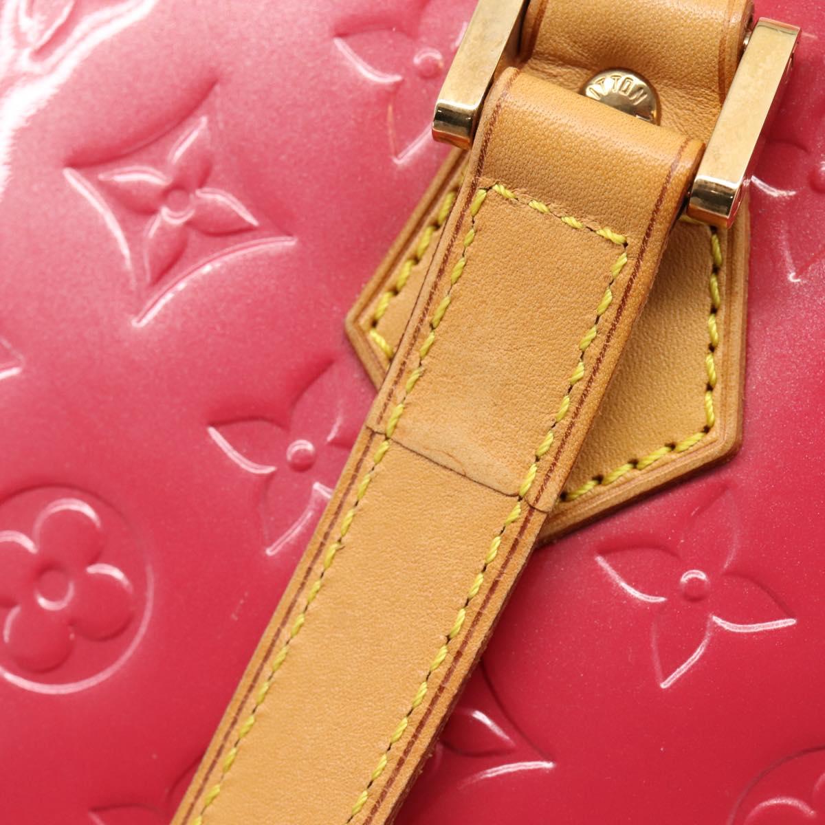 LOUIS VUITTON Monogram Vernis Houston Hand Bag Fran Boise M9135F Auth yk21004V
