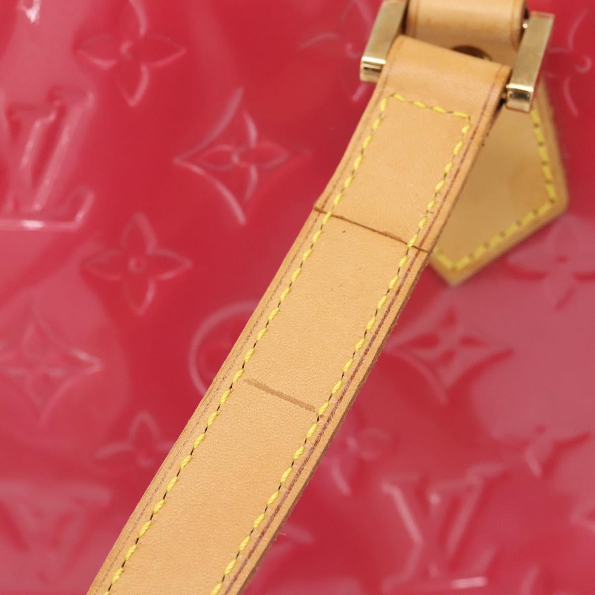 LOUIS VUITTON Monogram Vernis Houston Hand Bag Fran Boise M9135F Auth yk21004V