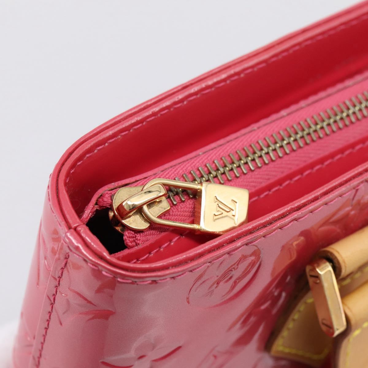 LOUIS VUITTON Monogram Vernis Houston Hand Bag Fran Boise M9135F Auth yk21004V