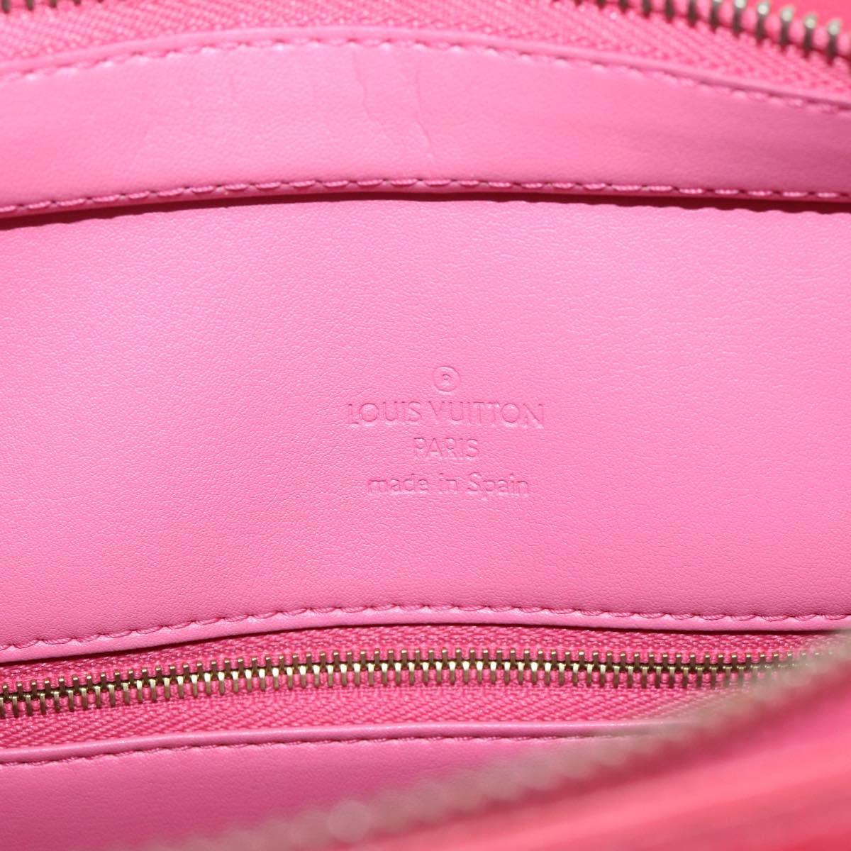 LOUIS VUITTON Monogram Vernis Houston Hand Bag Fran Boise M9135F Auth yk21004V