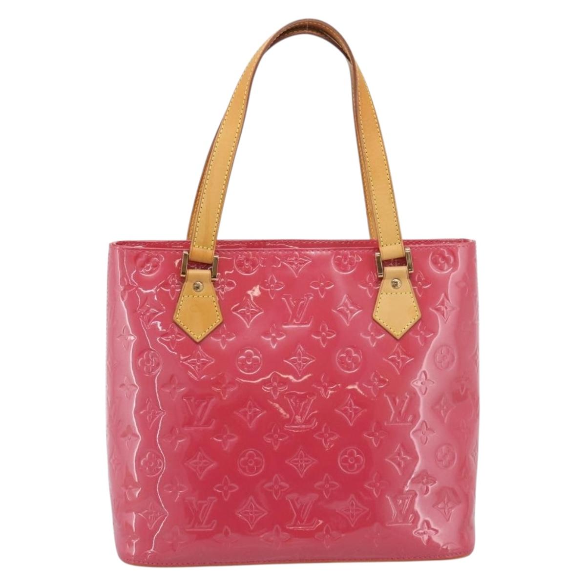 LOUIS VUITTON Monogram Vernis Houston Hand Bag Fran Boise M9135F Auth yk21004V