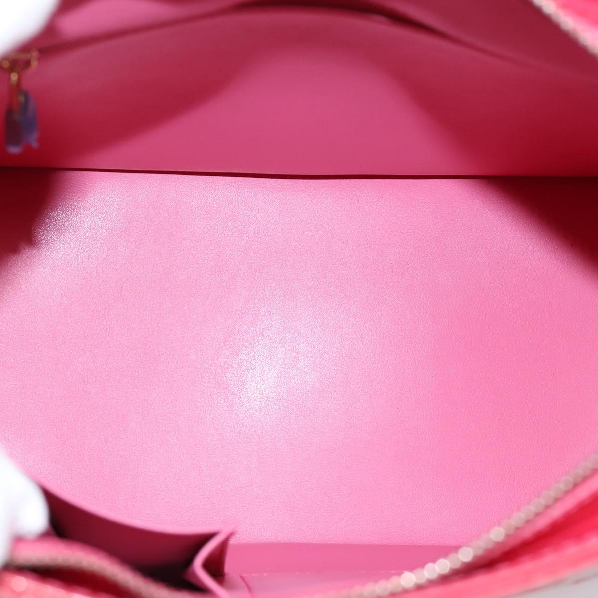 LOUIS VUITTON Monogram Vernis Houston Hand Bag Fran Boise M9135F Auth yk21004V