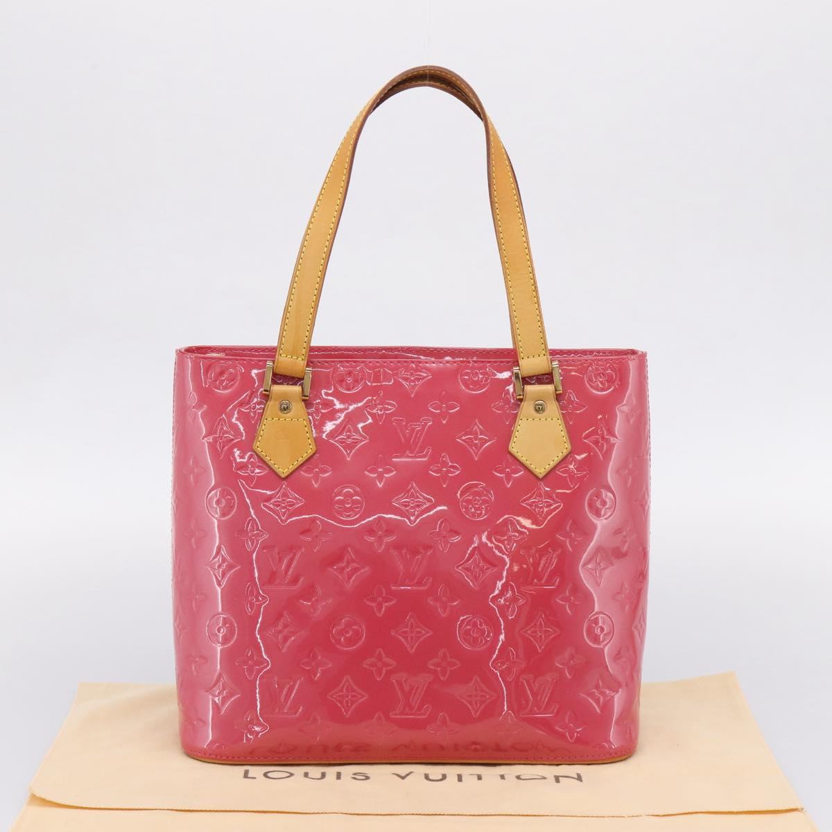 LOUIS VUITTON Monogram Vernis Houston Hand Bag Fran Boise M9135F Auth yk21004V