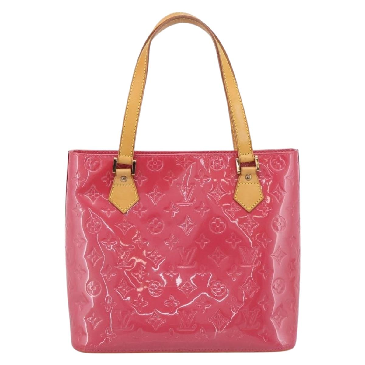 LOUIS VUITTON Monogram Vernis Houston Hand Bag Fran Boise M9135F Auth yk21004V