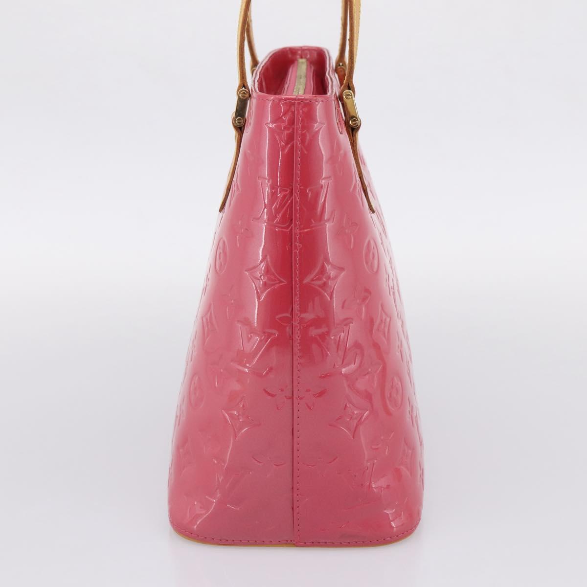 LOUIS VUITTON Monogram Vernis Houston Hand Bag Fran Boise M9135F Auth yk21004V