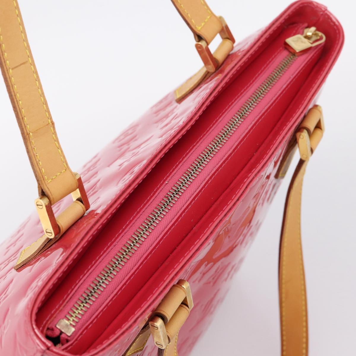 LOUIS VUITTON Monogram Vernis Houston Hand Bag Fran Boise M9135F Auth yk21004V