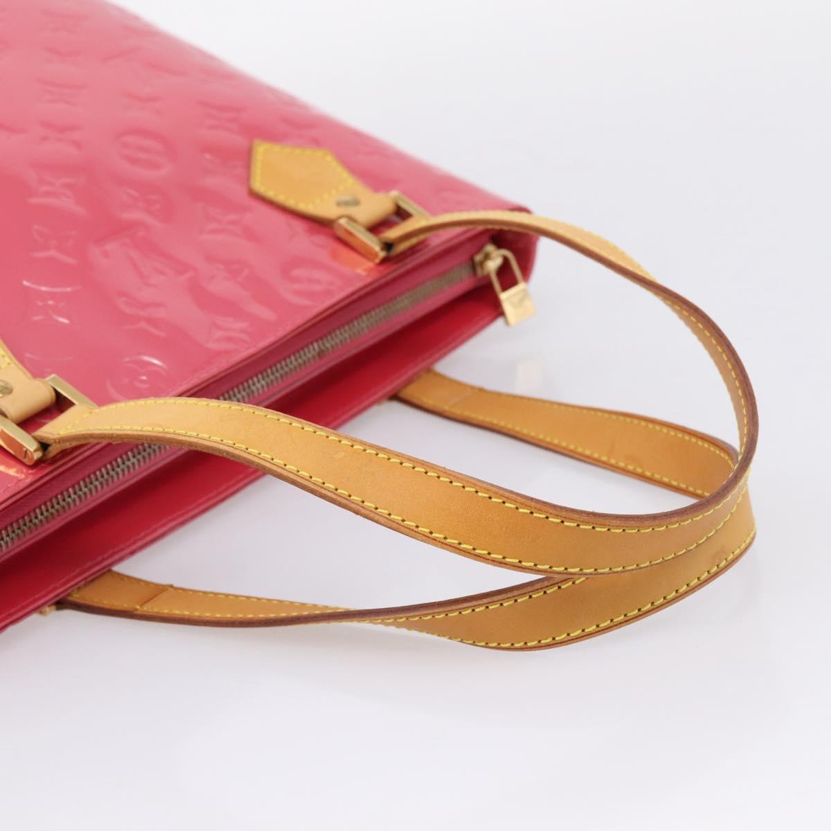 LOUIS VUITTON Monogram Vernis Houston Hand Bag Fran Boise M9135F Auth yk21004V