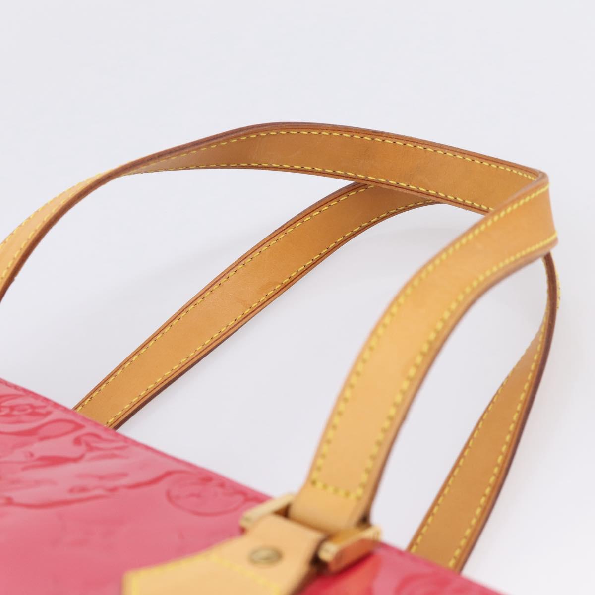 LOUIS VUITTON Monogram Vernis Houston Hand Bag Fran Boise M9135F Auth yk21004V
