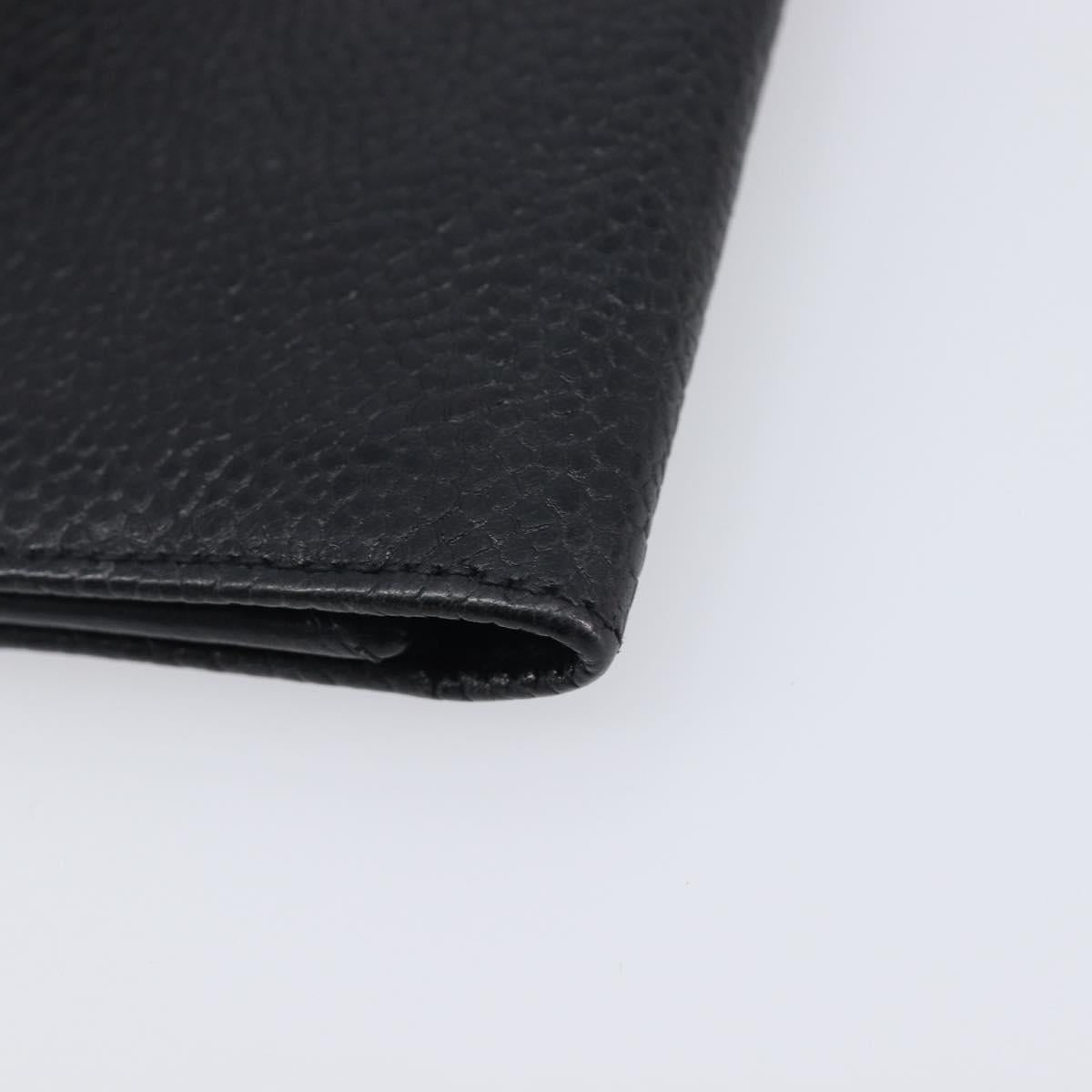CHANEL COCO Mark Card Case Caviar Skin Black CC Auth yk21009M