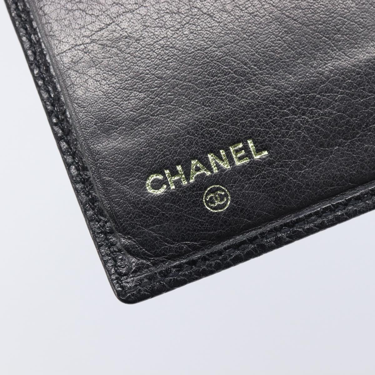 CHANEL COCO Mark Card Case Caviar Skin Black CC Auth yk21009M