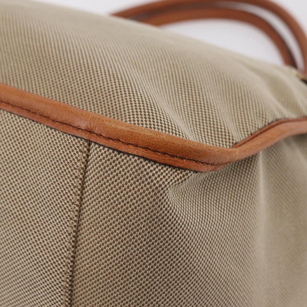Chloe Harley Hand Bag Canvas Leather Beige Gold Auth yk21014V