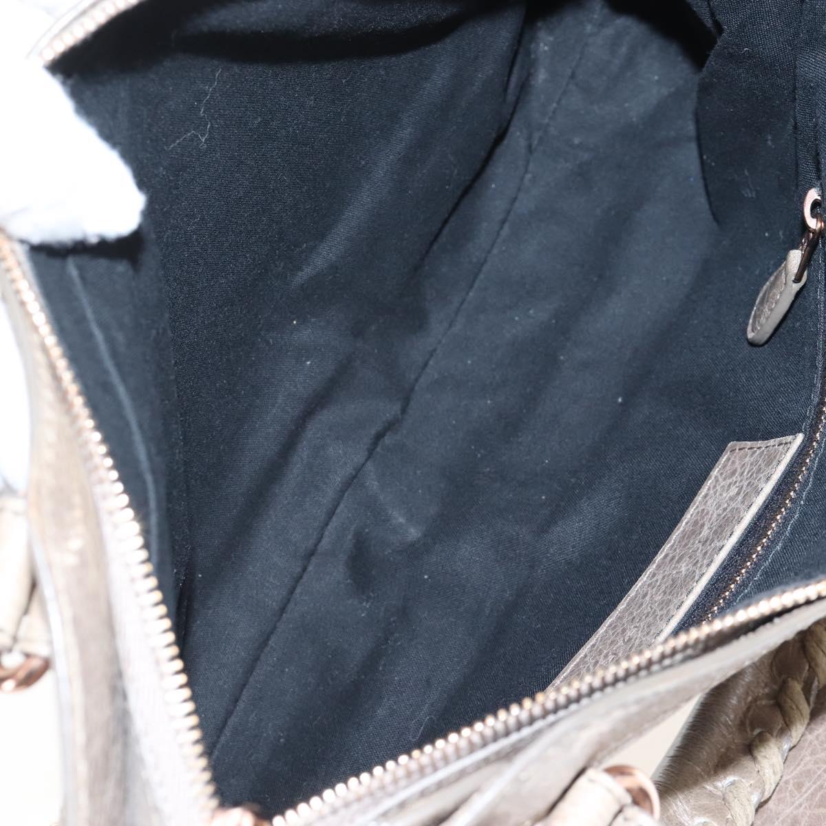 Balenciaga The Giant First Hand Bag Leather 2way Beige 285433 Auth yk21029SAM