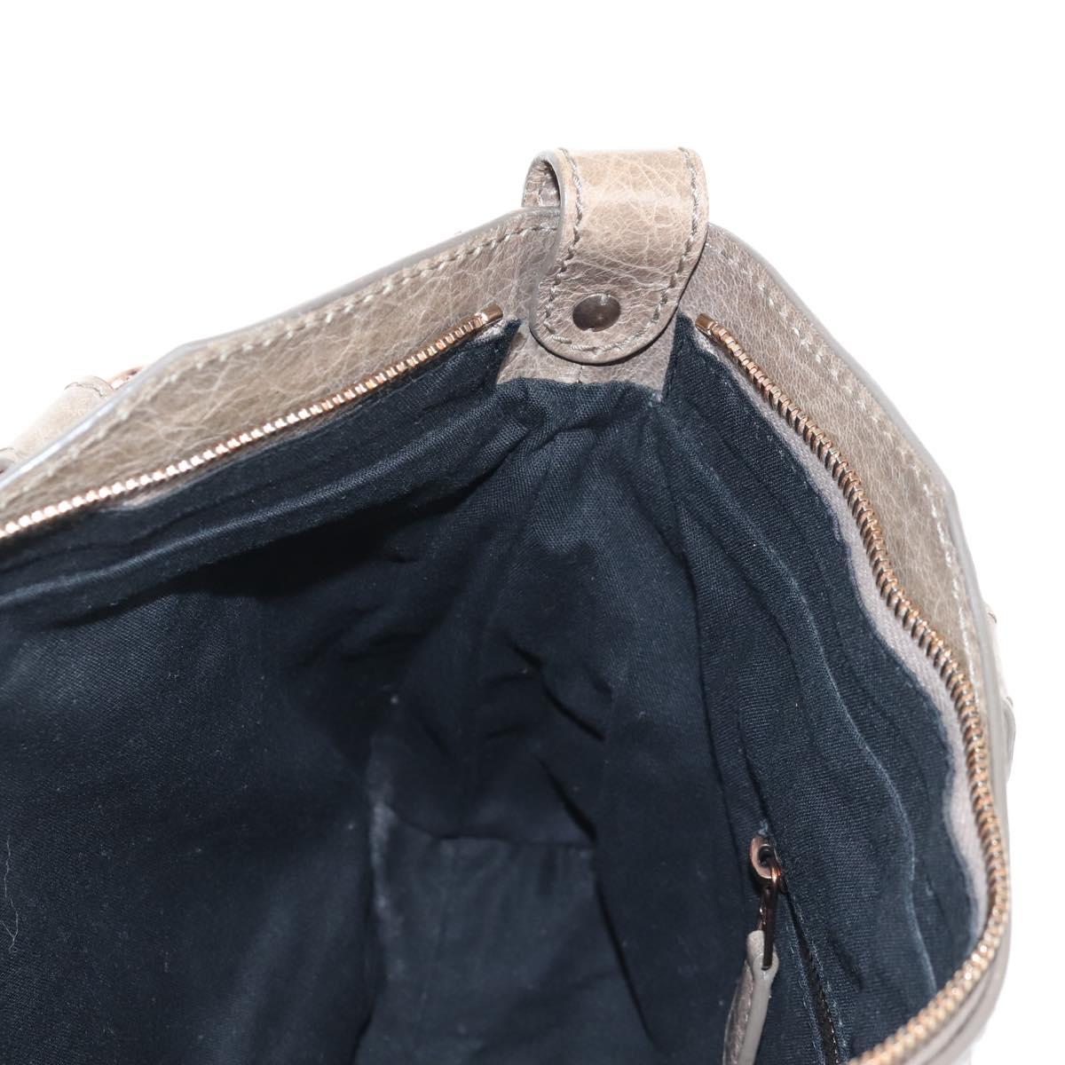 Balenciaga The Giant First Hand Bag Leather 2way Beige 285433 Auth yk21029SAM