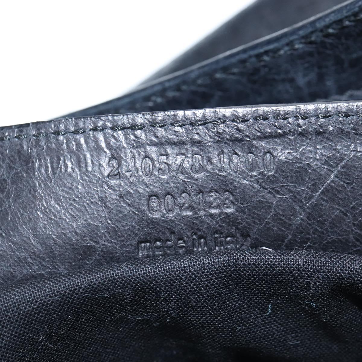 Balenciaga The Giant Town Hand Bag Leather 2way Black 240578 Auth yk21030M