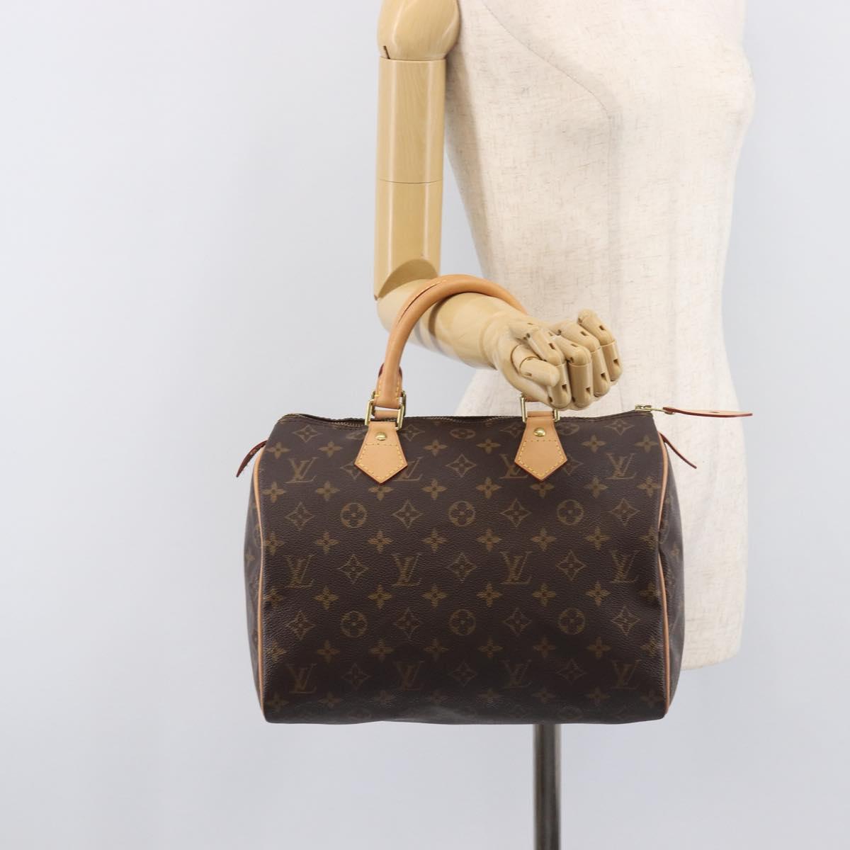 LOUIS VUITTON Monogram Speedy 30 Hand Bag M41526 LV Auth yk21037V