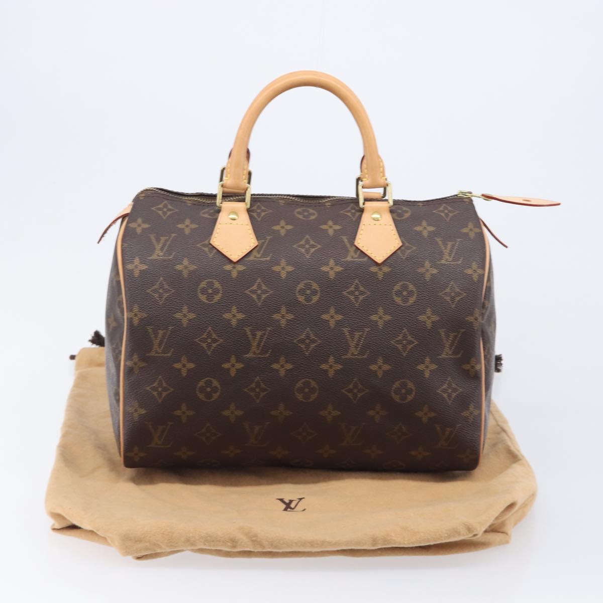 LOUIS VUITTON Monogram Speedy 30 Hand Bag M41526 LV Auth yk21037V