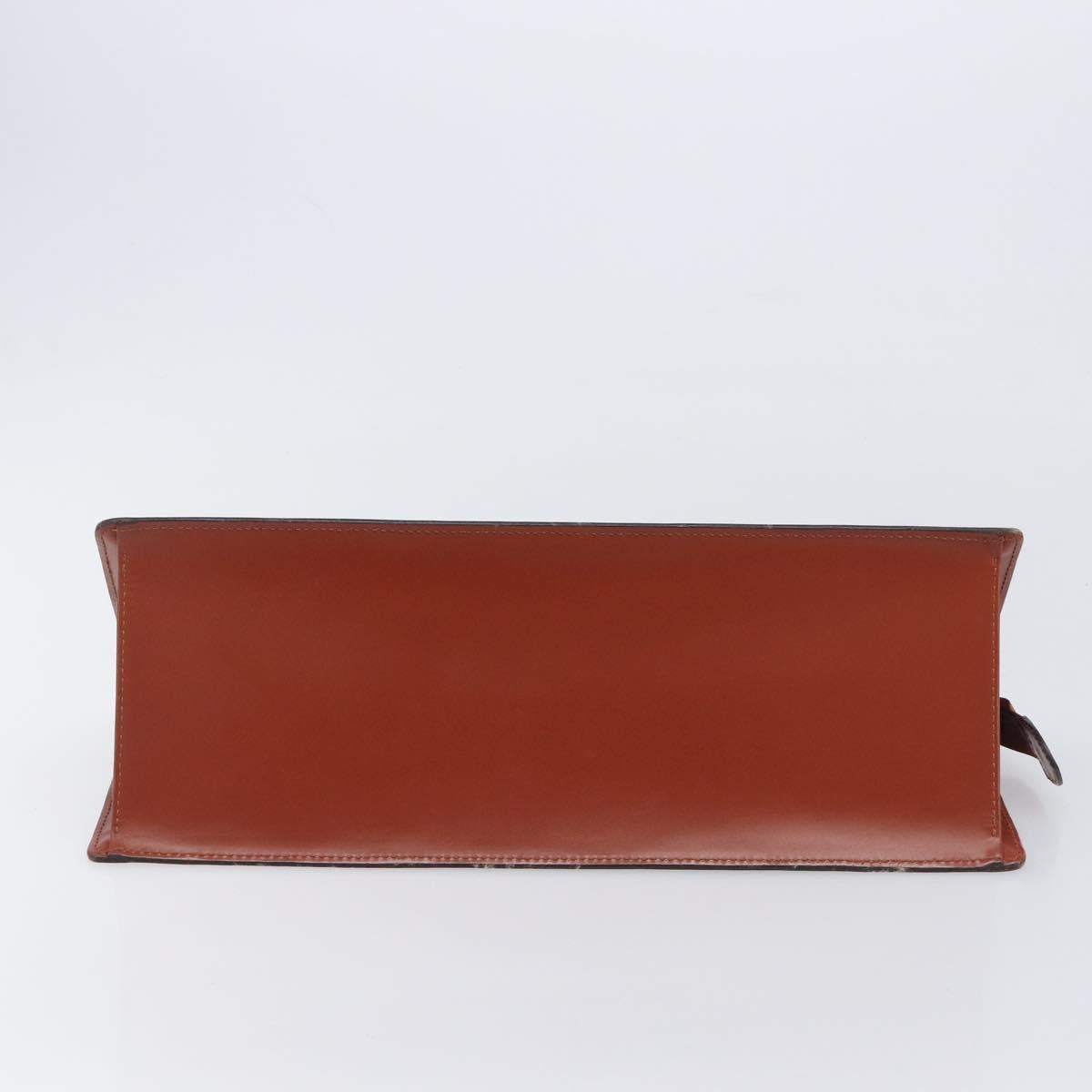 LOUIS VUITTON Epi Sac Triangle Hand Bag Brown M52093 LV Auth yk21038