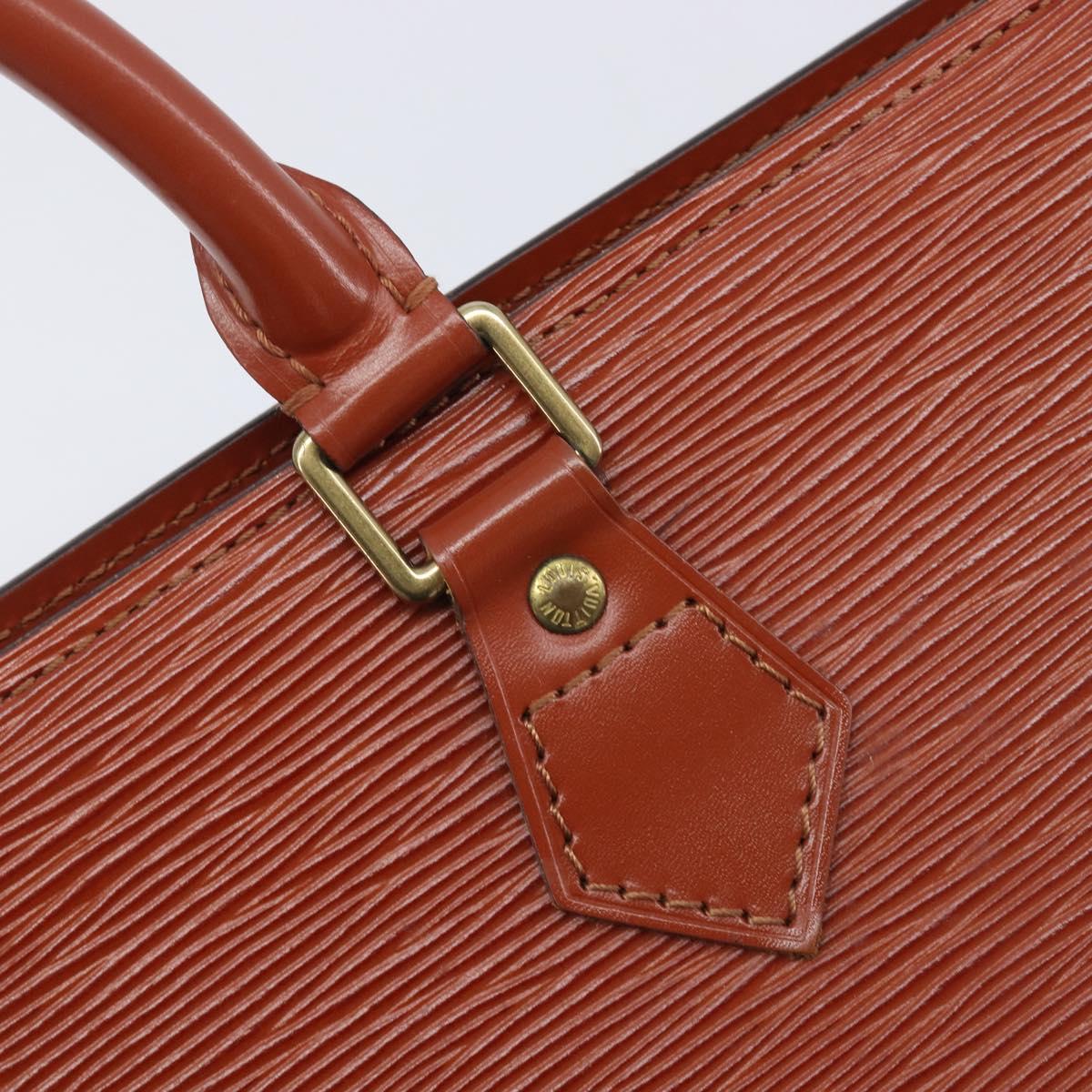 LOUIS VUITTON Epi Sac Triangle Hand Bag Brown M52093 LV Auth yk21038