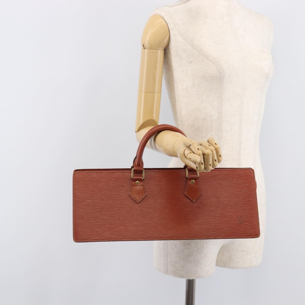 LOUIS VUITTON Epi Sac Triangle Hand Bag Brown M52093 LV Auth yk21038