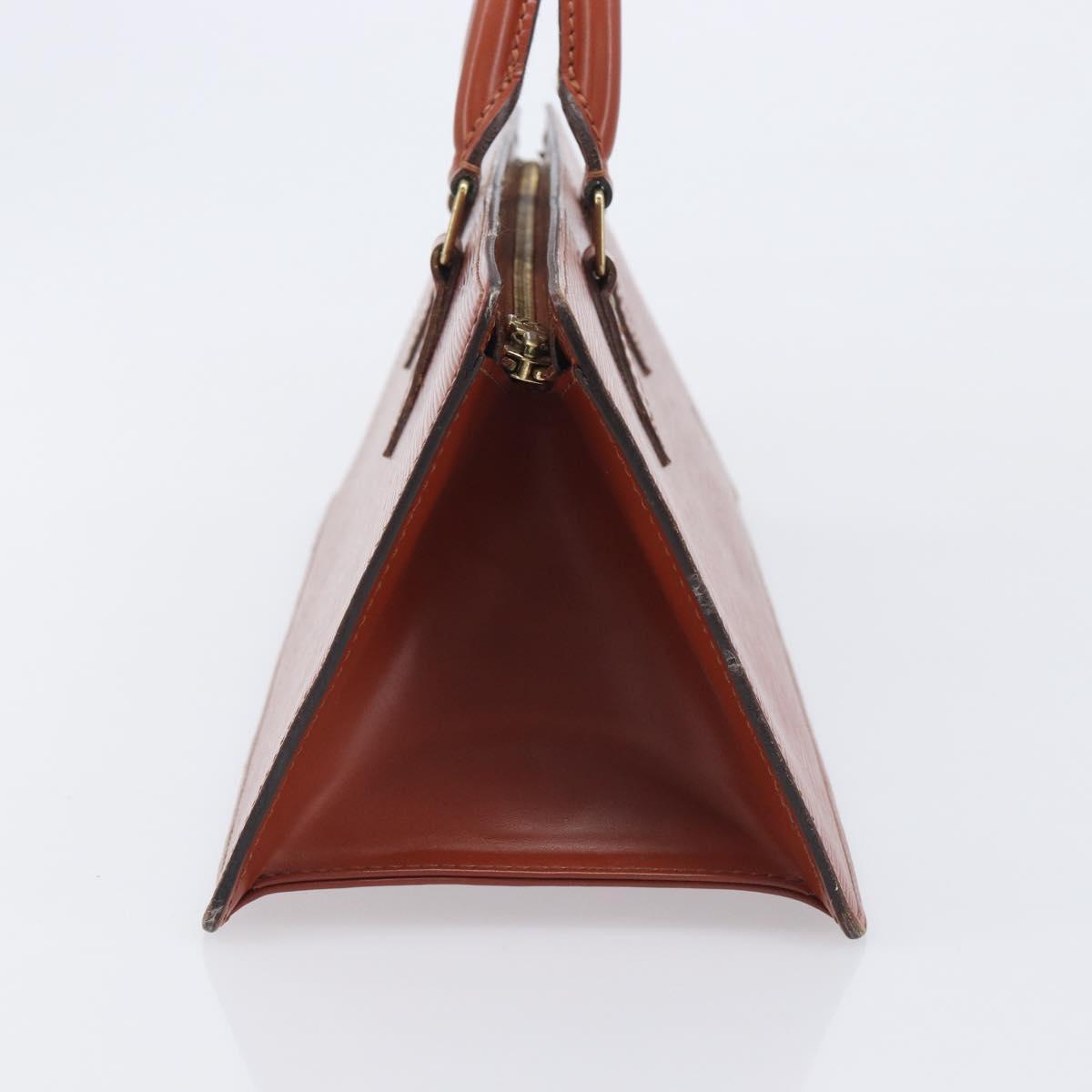 LOUIS VUITTON Epi Sac Triangle Hand Bag Brown M52093 LV Auth yk21038