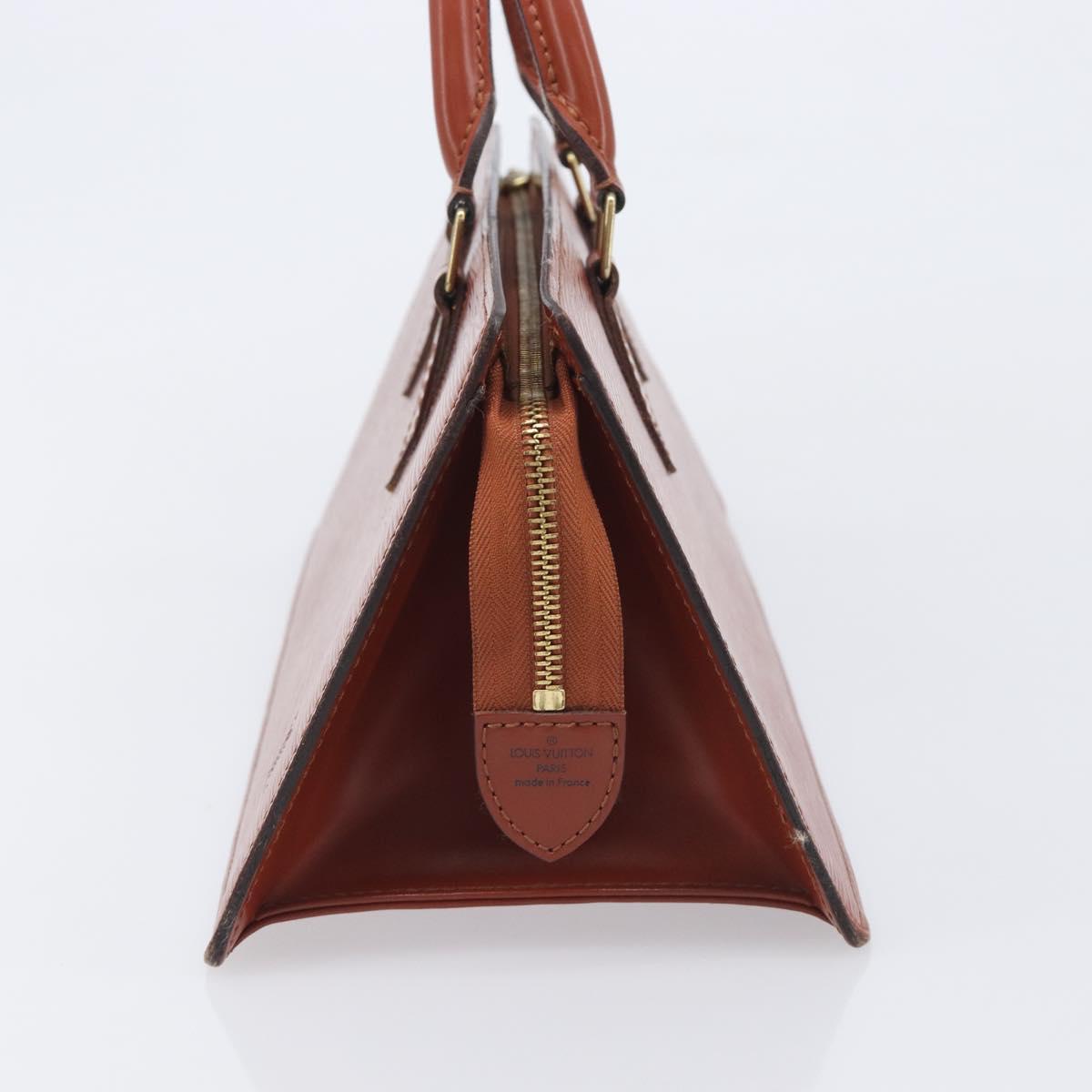 LOUIS VUITTON Epi Sac Triangle Hand Bag Brown M52093 LV Auth yk21038