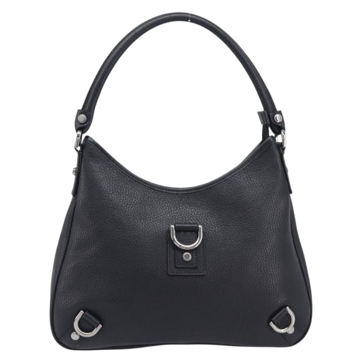 GUCCI Hand Bag Leather Black Silver 268637 Auth yk21045SAV