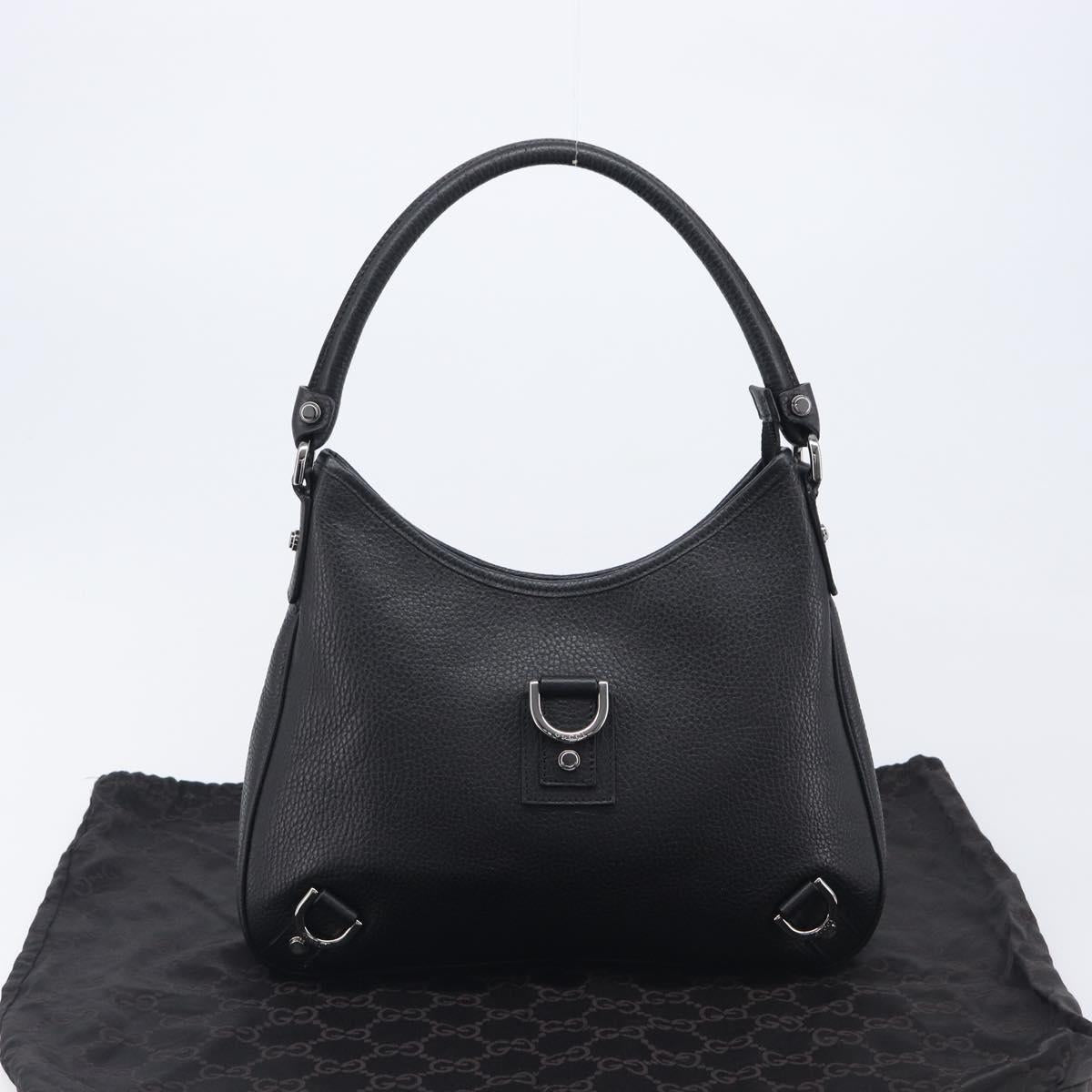 GUCCI Hand Bag Leather Black Silver 268637 Auth yk21045SAV