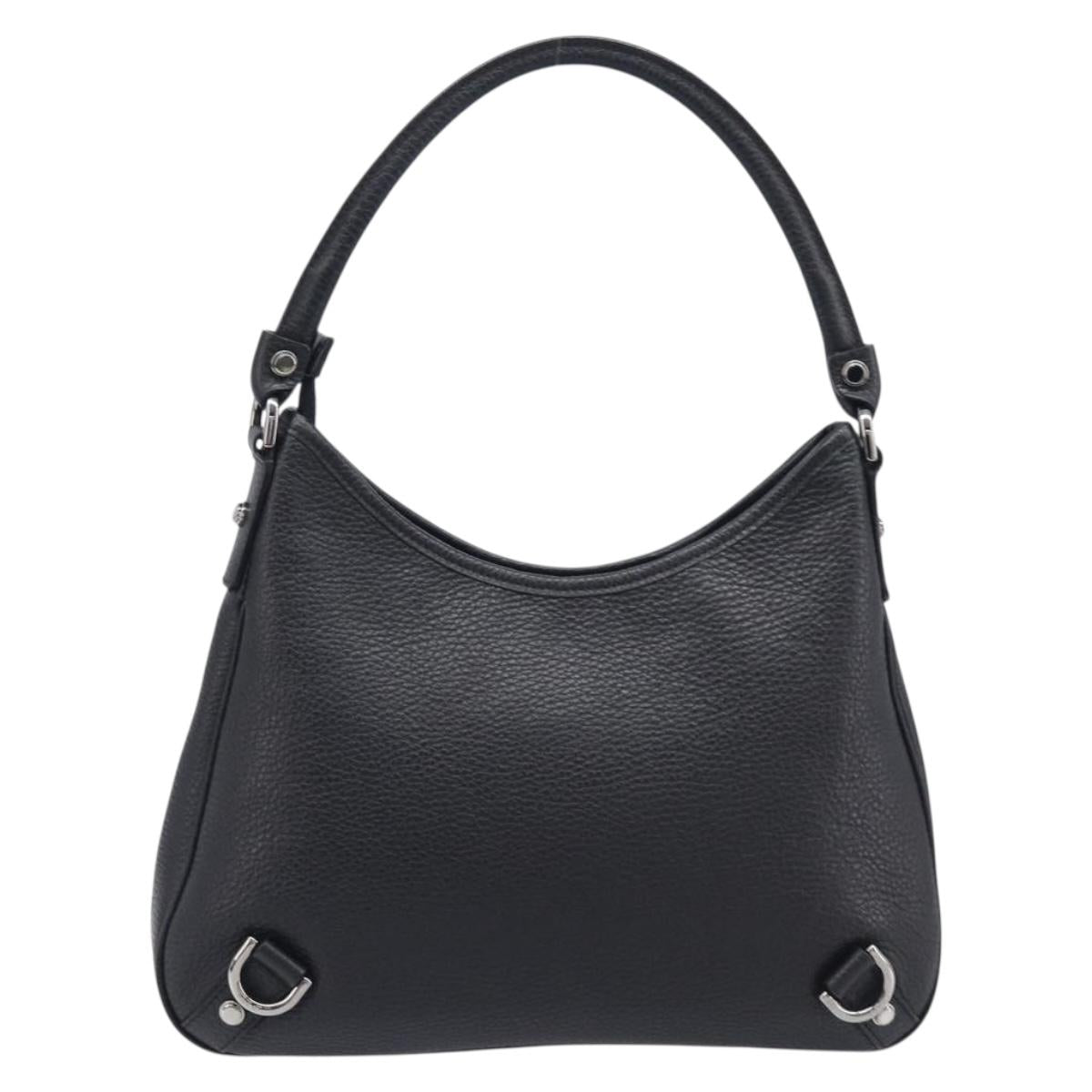 GUCCI Hand Bag Leather Black Silver 268637 Auth yk21045SAV