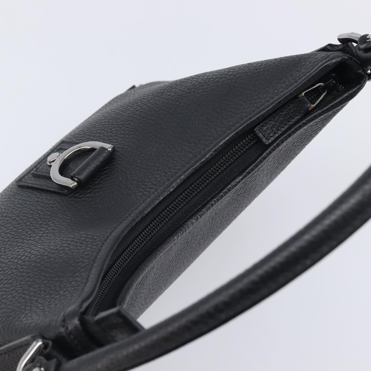 GUCCI Hand Bag Leather Black Silver 268637 Auth yk21045SAV