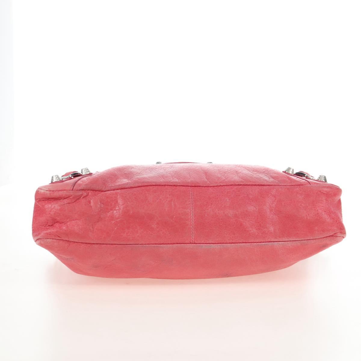 Balenciaga Giant The First Bag Leather 2way Pink Silver 240577 Auth yk21047M