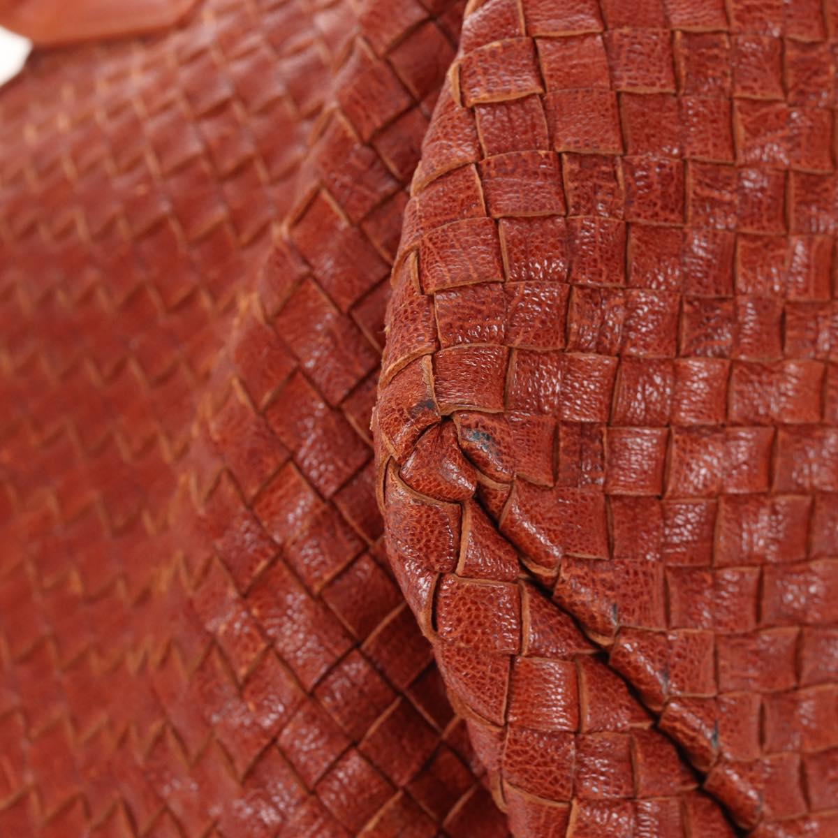 Bottega Veneta INTRECCIATO Cabas Hand Bag Leather Brown 113129 Auth yk21049SAM
